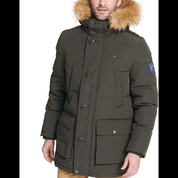 Tommy Hilfiger Other - Tommy Hilfiger Men's Arctic Cloth Heavyweight Performance Parka Olive Green S